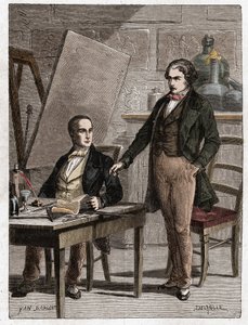 Niepce czyta Louisowi Daguerre