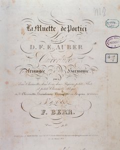 Otwarcie opery La muette de Portici D. F. Auber autorstwa Unknown artist