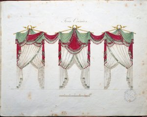 Projekty przejść gobelinowych Osmont. Talerz zaczerpnięty z d