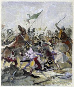 Othon 1er (912-973) zaskoczony przez buntowników w Rzymie - w „Histoire des Popes” Maurice Lachatre autorstwa Unknown artist