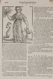 Strona 420: Azja z "Ikonologii" Cesare Ripy autorstwa Unknown artist