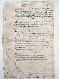 Strona z komentarzami do Psalmów Kasjodora ( rękopis, IX w.) autorstwa Unknown artist