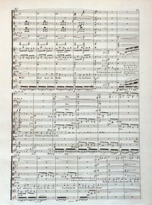 Strona partytury Zygfryda, opera Wagnera autorstwa Unknown artist