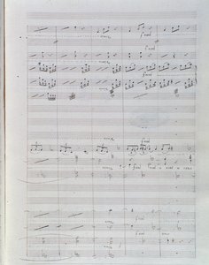 Strona z nutami do Waverley opus 1, uwertura Hectora Berlioza autorstwa Unknown artist