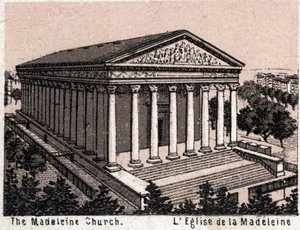 Paryż, Francja: widok na kościół Madeleine. w „” Świat ilustruje 168 odsłon”” Niedatowany (koniec XIX wieku) autorstwa Unknown artist