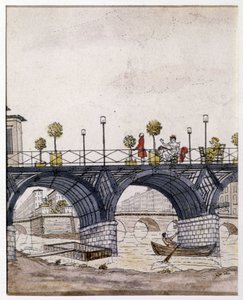 Paryż: Most Sztuk w XIX wieku autorstwa Unknown artist