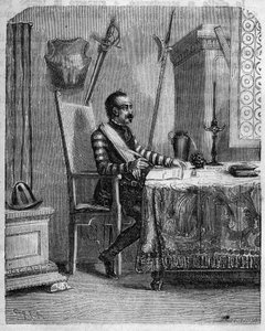 Pascal Paoli (1725-1807), korsykański patriota w swojej pracowni. W „” Pasquale Paoli lub na trasie Pontenuovo ”” ”przez F.D. Guerrazzi. 1872. autorstwa Unknown artist