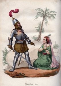 Papież Benedykt VIII (1012-1024) pokonuje Saracenów w 1016. autorstwa Unknown artist