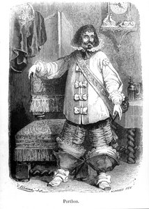 Portos - w „Trzech muszkieterach” Alexandre Dumas Père. autorstwa Unknown artist