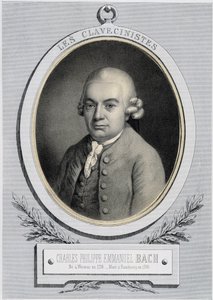 Portret w medalionie Karola Filipa Emmanuela Bacha (1714-1788), syna Jeana Sebastiena Bacha, b.d. XIX w. autorstwa Unknown artist