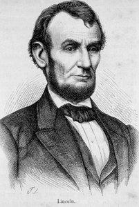 Portret Abrahama Lincolna (1809 - 1865) 16. Prezydent Stanów Zjednoczonych (1861 - 1865) autorstwa Unknown artist