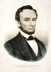 Portret Abrahama Lincolna. amerykański mąż stanu (1809-1865). autorstwa Unknown artist