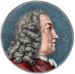 Portret Albrechta von Haller Medecin, szwajcarskiego fizjologa i botanika (1708-1777) Grawer. autorstwa Unknown artist