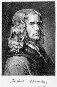 Portret Aldeberta von Chamisso de Boncourt (1781-1838), niemieckiego pisarza i uczonego pochodzenia francuskiego - rycina autorstwa Unknown artist