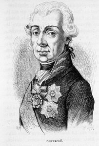 Portret Aleksandra Souwaroffa (Souvaroff lub Souvarov lub Alexander Suvorov) (1729-1800), rosyjski marechal (1729 - 1800) autorstwa Unknown artist