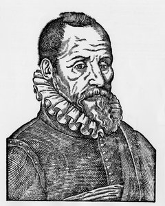 Portret Ambroise Paré (1509-1590), francuskiego chirurga autorstwa Unknown artist