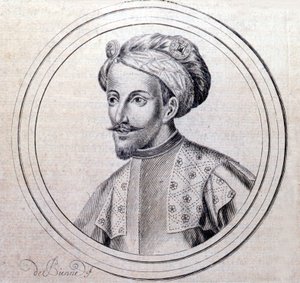 Portret Amedeusza V z Sabaudii powiedział Wielki (1249 - 1324) (Amedeo VI di Savoia detto il Grande) w „„Historii genealogicznej królewskiego domu Sabaudii” Samuela Guichenou, Lyon 1660. autorstwa Unknown artist