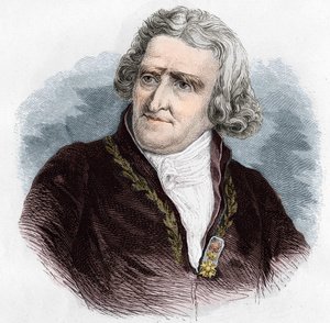 Portret Antoine Augustina Parmentiera (1737 - 1813), francuskiego aptekarza wojskowego i agronoma. Grawerowanie z 1866 roku. autorstwa Unknown artist