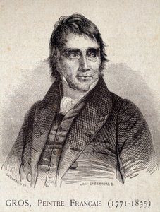 Portret Antoine Jean Gros, francuskiego malarza (1771-1835) - w „Les Contemporains”, b.d. koniec XIX wieku (rycina) autorstwa Unknown artist