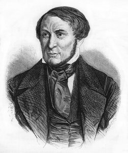 Portret Auguste Barbiera (1805 - 1882), francuskiego pisarza. grawerunek z 1870 roku. autorstwa Unknown artist