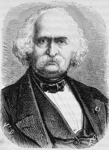 Portret Auguste Perdonnet, inżynier budownictwa. Rycina z końca XIX wieku w „Histoire de France” H. Martina. autorstwa Unknown artist
