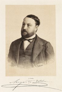 Portret Augusto ULLOA (1823-1879), hiszpańskiego polityka. Grawerowanie Madryt, Biblioteka Narodowa. autorstwa Unknown artist