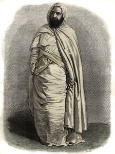 Portret Ben Mahi Ed Din Abd El Kader (1808 - 1883) Abd El Kader, Amir Mascara, przywódca wojskowy i religijny, - Portret Ben Mahi Ed Din Abd El Kader (1808 - 1883) 1883) Emir Algierii - autorstwa Unknown artist
