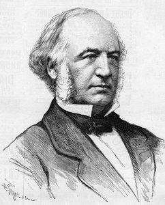 Portret Charlesa Bergerona (1808-1883) francuskiego inżyniera, wielkiego rzemieślnika przemiany dróg paryskich, w „”Le Monde Illustré 1885””. autorstwa Unknown artist
