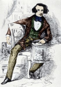 Portret Karola Dickensa (1812-1870), angielskiego pisarza. autorstwa Unknown artist