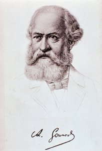 Portret Charlesa Gounoda (1818-1893) angielskiego kompozytora Rysunek. 19 wiek. Mediolan, biblioteca del conservatorio autorstwa Unknown artist