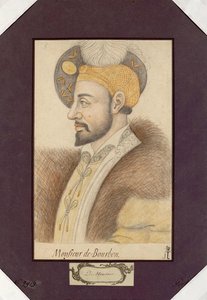 Portret Karola III, księcia Burbon (1490-1527), konstabla Burbon, Anonim. Czarna kreda i sangwina na papierze, format : 30,6x19,2 autorstwa Unknown artist