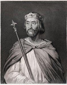 Portret Karola III dit le Simple (879 - 929), króla Francji (898 - 929) - w „Histoire des Français” Lavallée, rycina, sd. autorstwa Unknown artist