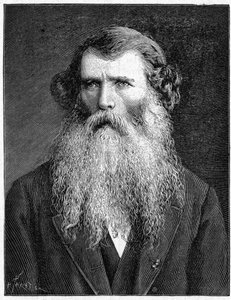 Portret Charlesa Victora Naudina, francuskiego botanika. (1815-1899). Rycina z 1898r. w „”La Nature. Przegląd nauk i ich zastosowań w sztuce i przemyśle.” autorstwa Unknown artist