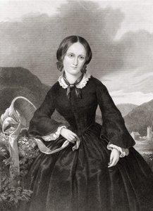 Portret Charlotte Bronte (1816 - 1855), poetki i powieściopisarki. autorstwa Unknown artist