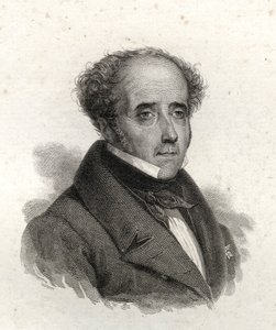 Portret Chateaubrianda, rycina z XIX wieku autorstwa Unknown artist