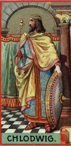 Portret Clovis króla franków z 481-511 AD. autorstwa Unknown artist