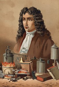 Portret Denisa Papina (1647-1714) z „Nauka i jej ludzie” Louisa Figuiera. Barcelona 1881 autorstwa Unknown artist