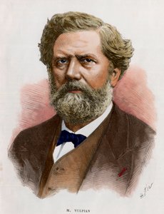 Portret Edme Felix Alfred Vulpian (1826-1887), francuski lekarz i fizjolog. Rycina XIX wieku. Prywatna kolekcja. autorstwa Unknown artist