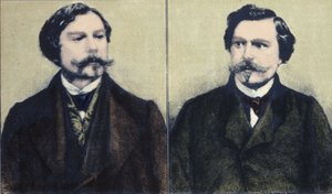 Portret pisarzy braci Edmonda Goncourta (1822-1896) i Julesa Goncourta (1830-1870). autorstwa Unknown artist