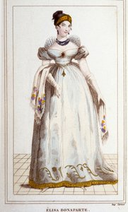 Portret Elisy Bonaparte (Maria Anna dit Eliza autorstwa Unknown artist
