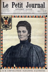 Portret Elżbiety Austriackiej (Sissi) - w „The Petity Journal” z 25.09.1898 autorstwa Unknown artist