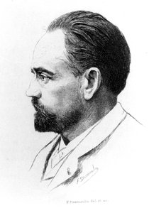 Portret Emile Zola autorstwa F. Desmoulin. autorstwa Unknown artist