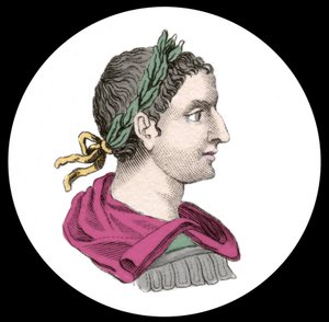 Portret cesarza Elagabala lub Heliogabala (Marcus Aurelius Antoninus lub Heliogabalus) (204-222 n.e.). Rycina XIX wieku. autorstwa Unknown artist
