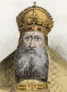 Portret cesarza Rodolfa Habsburga (1218-1291), niemieckiego cesarza rzymskiego (Rudolfa I Niemiec) autorstwa Unknown artist