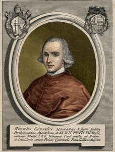 Portret Ercole (Herkulesa) Consalvi (1757-1824), kardynała sekretarza stanu Piusa VII. Rycina XIX wieku. autorstwa Unknown artist