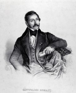 Portret Felice Romani, librecisty, poety i krytyka włoskiego (1788-1865). autorstwa Unknown artist