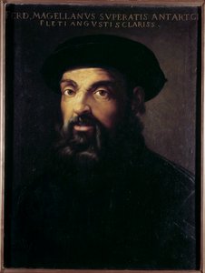 Portret Fernanda de Magellana (1480-1521) Portugalski nawigator Anonimowy obraz z XVI wieku. Sewilla, Muzeum Sztuk Pięknych autorstwa Unknown artist