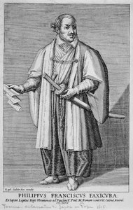 Portret Filippo Francesco Faxicura (Philip Francis Faxicura lub Tsunenaga Hasekura autorstwa Unknown artist