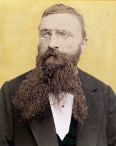 Portret Francois Auguste Rene Rodin - francuskiego rzeźbiarza - fotografia około 1885 autorstwa Unknown artist