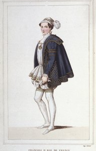 Portret Francois II (1544 - 1560), grawerowanie króla Francji z 1830 r autorstwa Unknown artist